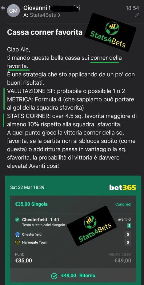 Scommesse Calcio d'Angolo