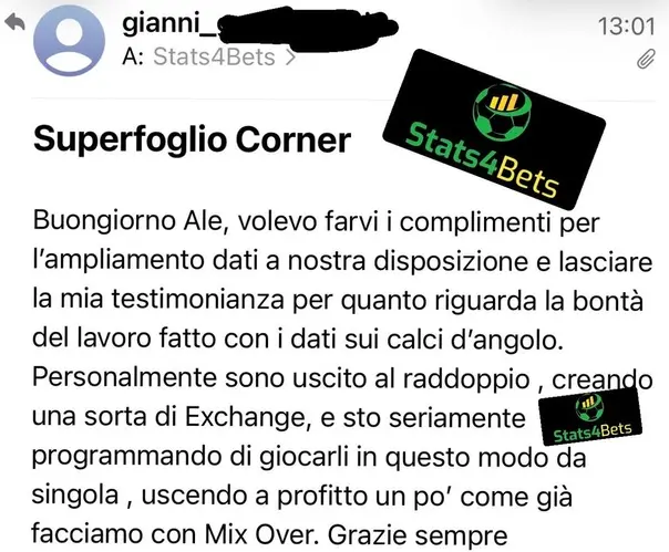 Statistiche Calci D'angolo